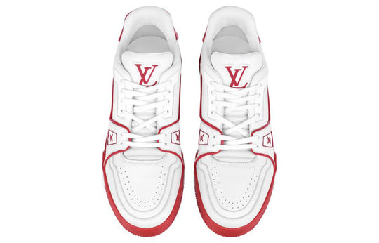 LOUIS VUITTON LV Trainers 'White with Red' 1AAGZO