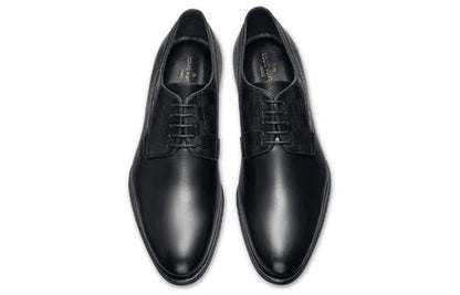 LOUIS VUITTON Haussmann Derby Shoes 'Black' 1A2BHI