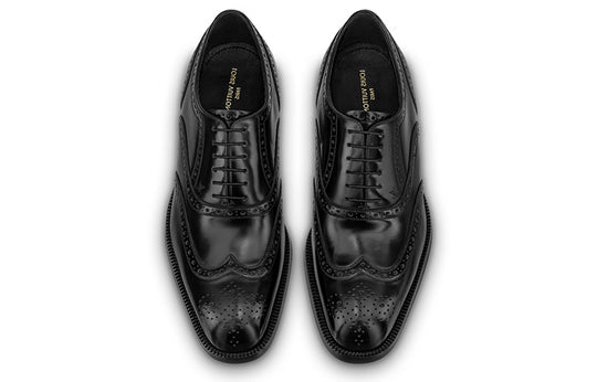 LOUIS VUITTON Graduate Lace Up Derby Shoes 'Black' 1A9HD3