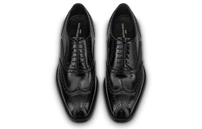 LOUIS VUITTON Graduate Lace Up Derby Shoes 'Black' 1A9HD3