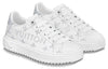 (WMNS) LOUIS VUITTON Time Out Sneakers 'White with Silver Monogram and Logo' 1AAVVA