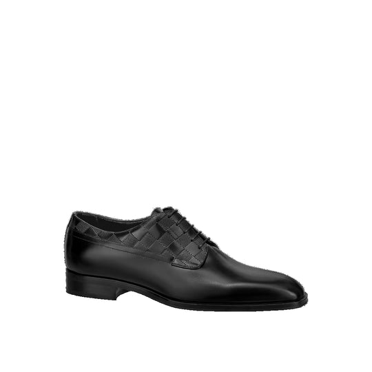 LOUIS VUITTON Haussmann Derby Shoes 'Black' 1A2BHI