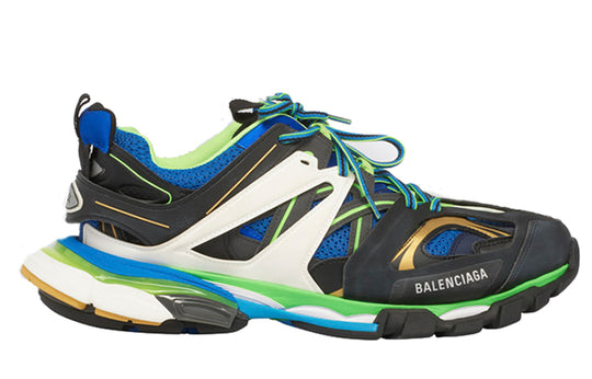 Balenciaga Track Trainers Sports Shoes Black/Green 542023W1GB31067