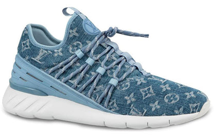 LOUIS VUITTON Fastlane Sneakers 'Denim Logo Monogram' 1A4U4B