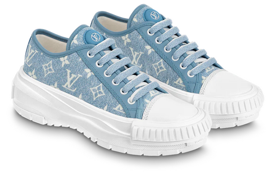 (WMNS) LOUIS VUITTON Squad Sneakers 'Blue Monogram' 1AB19K