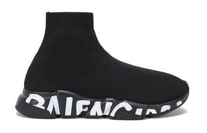 Balenciaga Speed Sports Shoes Black/White 645334W2DB71006
