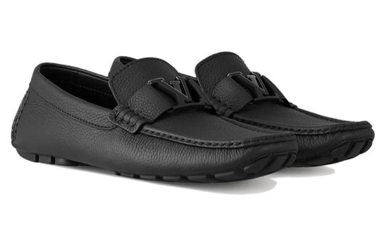 LOUIS VUITTON Monte Carlo Moccasin Shoes 'Black Plain' 1AC53Y