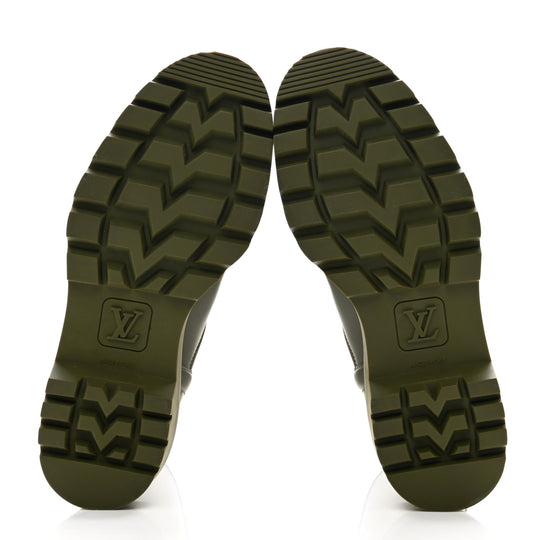 (WMNS) LOUIS VUITTON Territory Flat High Boots 'Olive Green' 1A9H2V