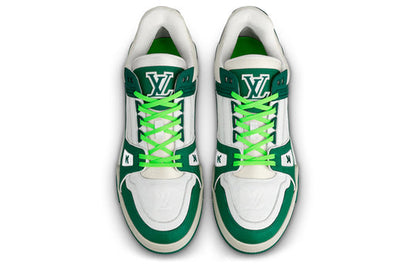 LOUIS VUITTON Trainer Sneakers 'White Green' 1A8125