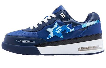A BATHING APE x Pagani ROAD Sta Leather Low 'Blue' 1I73-191-908
