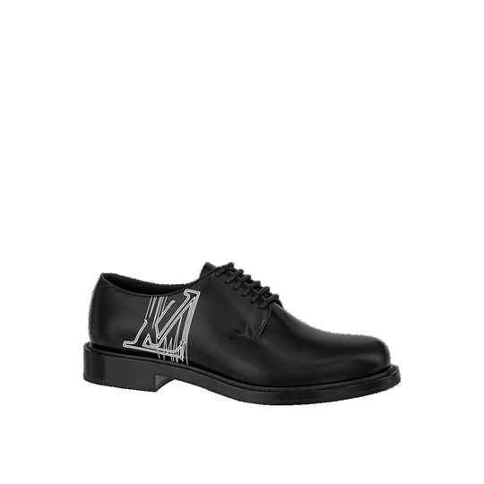 LOUIS VUITTON Voltaire Derby Shoes 'Black White' 1ABNC9