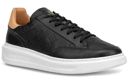 LOUIS VUITTON Beverly Hills Sneakers 'Black Monogram with Caramel Top' 1A7WGL