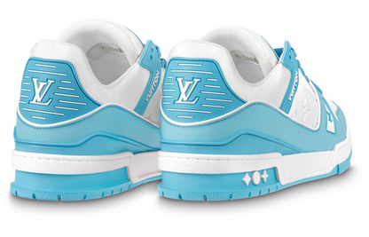 LOUIS VUITTON LV Trainers 'White Monogram Blue' 1ABOFI