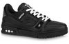 LOUIS VUITTON Trainer Sneakers 'Black Monogram' 1AARER