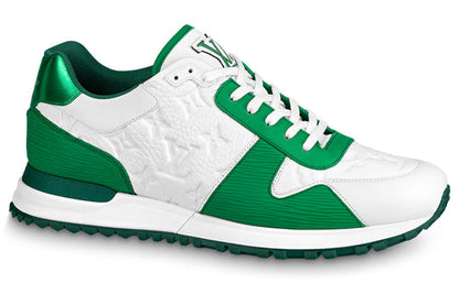 LOUIS VUITTON LV Run Away Sneakers 'White Monogram with Green EPI' 1AA6PB