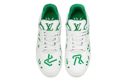 LOUIS VUITTON LV Trainer Sneakers 'White Green' 1AAGXF