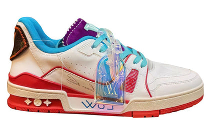 LOUIS VUITTON Trainer Upcycling Sneakers 'White Blue Purple for China' 1A9DAQ