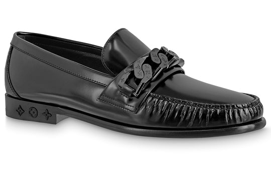 LOUIS VUITTON Loafers 'Black with gathered Pleats' 1AA7L4