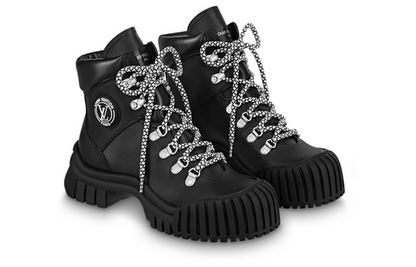 (WMNS) LOUIS VUITTON LV Ruby Flat Ranger Boots 'Black' 1AAM5U