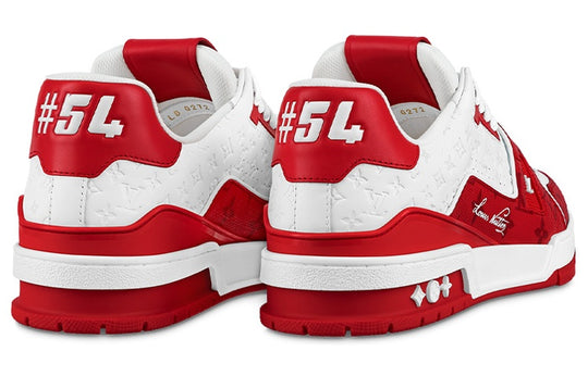 LOUIS VUITTON LV Trainers 'White Red' 1AANFH