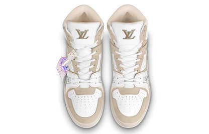 LOUIS VUITTON Trainer Ankle Sneakers 'Beige' 1A7P27
