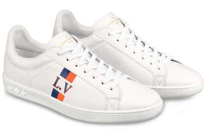LOUIS VUITTON Luxembourg Sneakers 'White Orange' 1A57U4