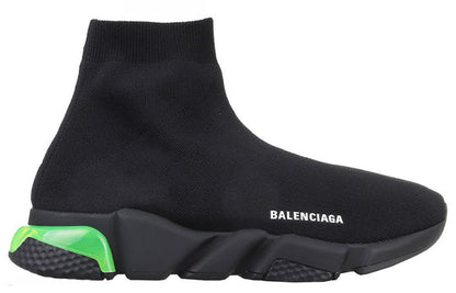 Balenciaga Speed Sneaker 'Clearsole - Black Fluo Yellow' 607544W2DBL1171