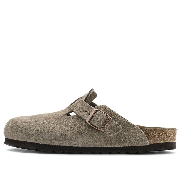 BirkenstockBoston Suede Leather Sandals 'Taupe'