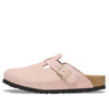 BirkenstockBoston Suede Leather Sandals 'Light Rose'