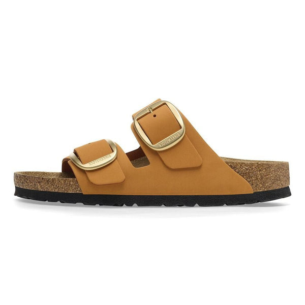 Birkenstock(WMNS)  Arizona Big Buckle Nubuck Leather Narrow Fit Sandals 'Burnt Orange'