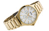 CASIOQuartz Waterproof GoldWhite Dial Mens GoldWhite Analog