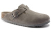 BirkenstockBoston Soft Footbed Regular 'Suede Stone Coin'