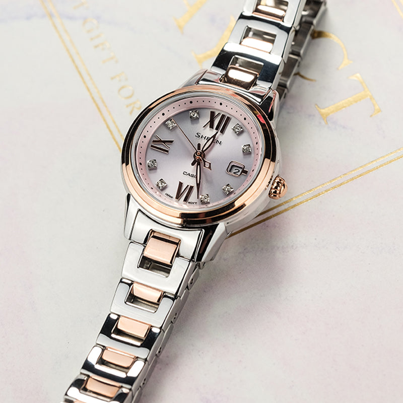 CASIOSHEEN Solar Powered Quartz Waterproof Sapphire Crystal