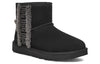 UGG(WMNS)  Classic Mini Shearling Logo 'Black'