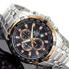 CASIOEDIFICE Quartz Waterproof Mens BlackGold Analog