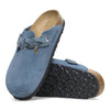BirkenstockBoston Braided Suede Leather Sandals 'Elemental Blue'