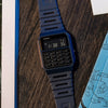 CASIOYOUTH Vintage Calculater Muli-Functional Unisex Mens Blue Digital