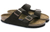 BirkenstockArizona Soft Footbed Suede Leather Narrow Fit 'Mocha'