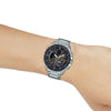 CASIOEDIFICE Waterproof Sapphire Crystal Mens Silver Analog
