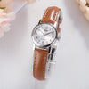 CASIOLeather Belt Vintage Silver/Brown Silver DialBrown Strap SilverBrown Analog