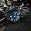 CASIOWaterproof Sports Quartz Mens Black Analog