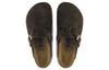 BirkenstockBoston Soft Footbed Suede Leather Narrow Fit 'Mocha'