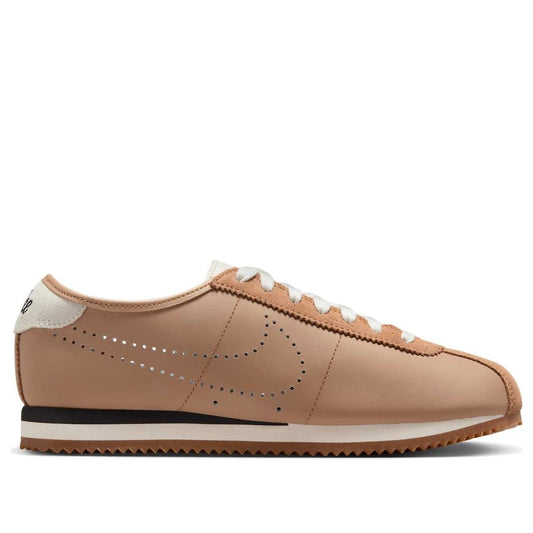 Nike(WMNS)  Cortez Leather 'Pale Shale Sail Perforated Swoosh'