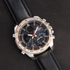 CASIOWaterproof EDIFICE Solar Powered Mens Black Analog/Digital Combo