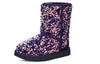 UGG(WMNS)  Classic Short Stellar Sequin Snow Boots Black/Blue/Purple