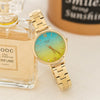 CASIOSHEEN Universe Starry Sky Subject Stylish Simplicity Thin And Light Watch Gradient Gold Analog