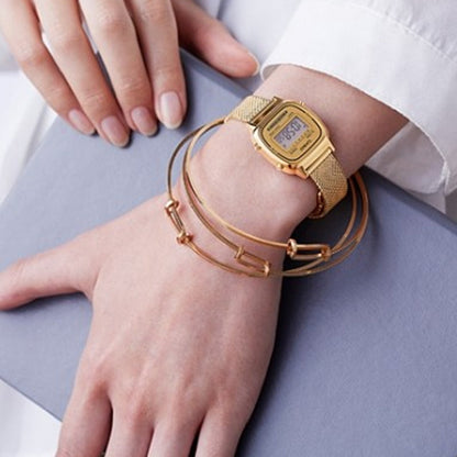 CASIOWaterproof Quartz Unisex Gold Digital