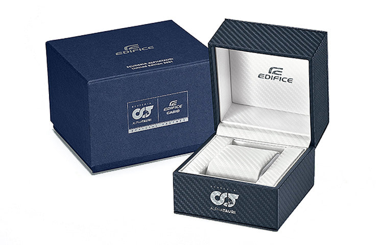 CASIOEDIFICE Limited Edition Solar Powered Sapphire Crystal Mens Blue Analog/Digital Combo