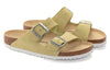 BirkenstockArizona Suede Leather Sandals 'Shimmering Popcorn'
