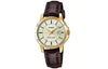 CASIOENTICER&DRESS Series Vintage Waterproofes Yellow Couple Quartz Gold Analog